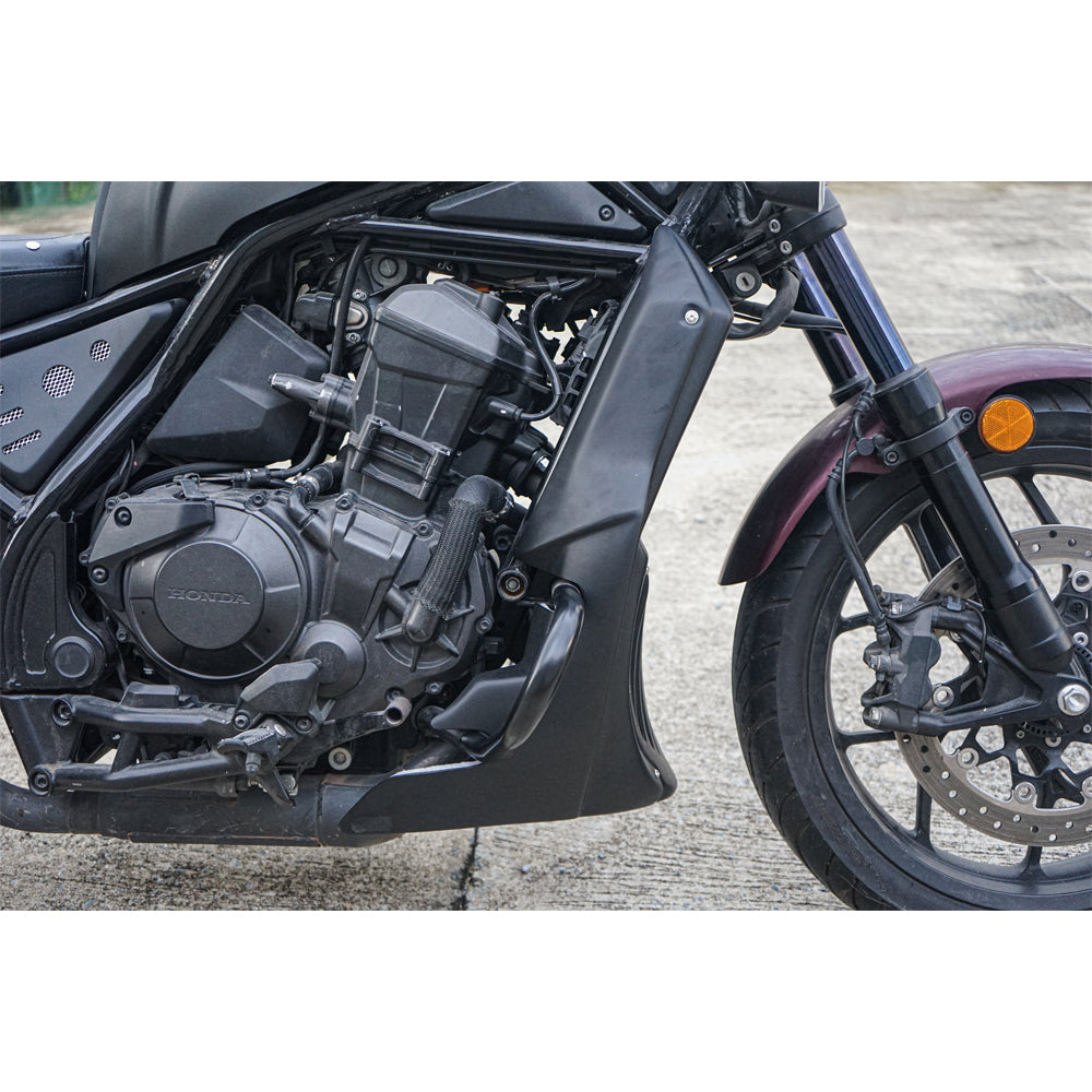 UNDER FAIRING BELLY PAN WITH CRASHBAR MATTE BLACK FOR HONDA REBEL CMX 1100 2020-2025