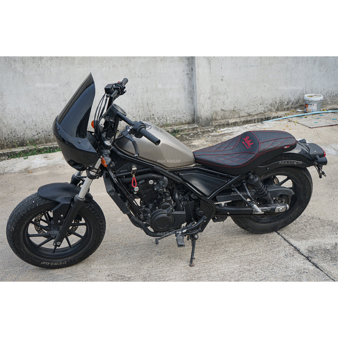 SEAT DOUBLE SADDLE DUAL DRIVER SEATS PAD CUSHION V.4 FOR HONDA REBEL CMX 300&500 2017-2025