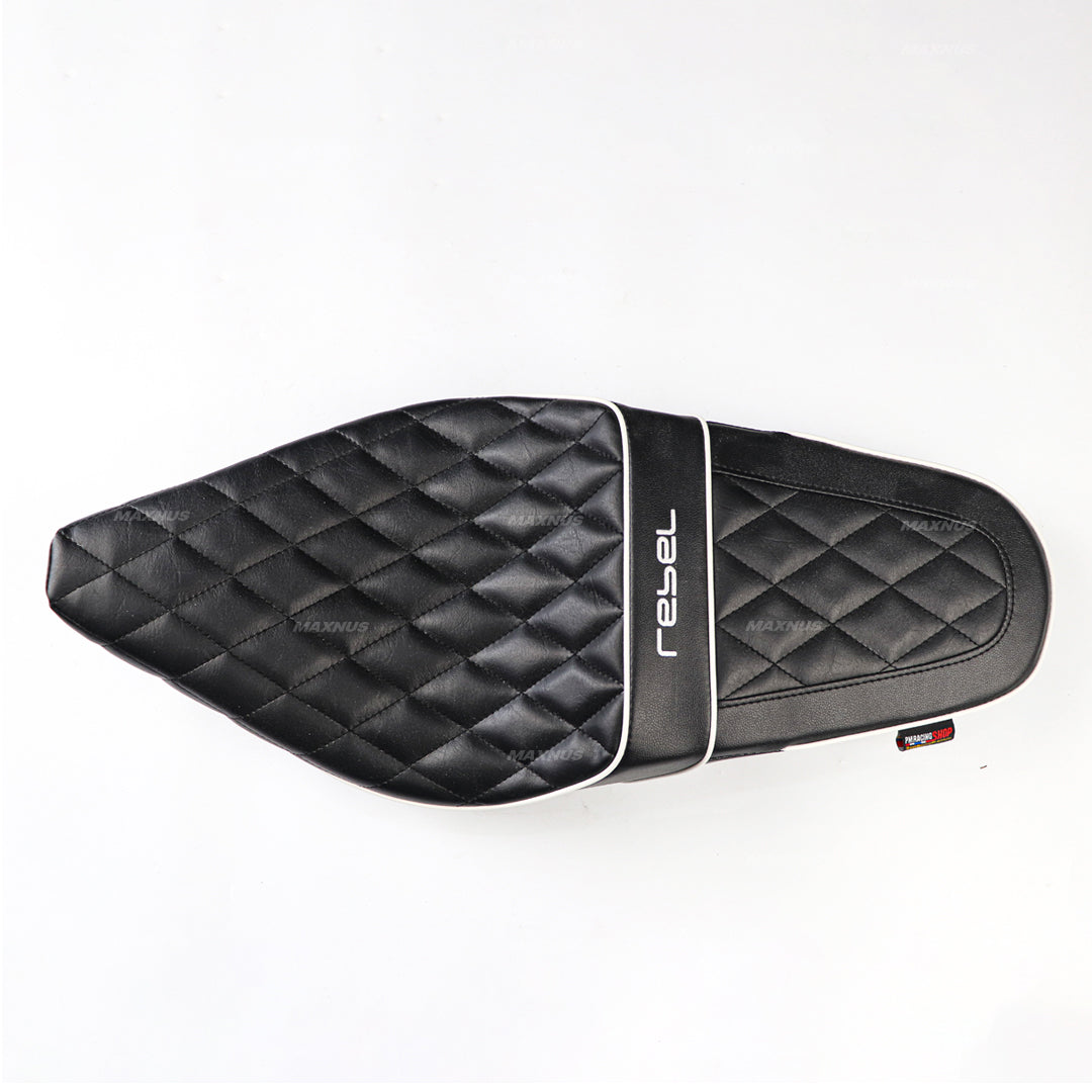 SEAT DOUBLE SADDLE DUAL DRIVER SEATS PAD CUSHION V.8 FOR HONDA REBEL CMX 300&500 2017-2025
