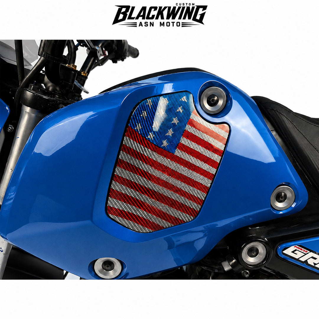 Set 5 Front Fender / Headlight Cover / Rear Cover / Side Frame / Under Fairing Blue For Honda Grom 125 2021 - 2024