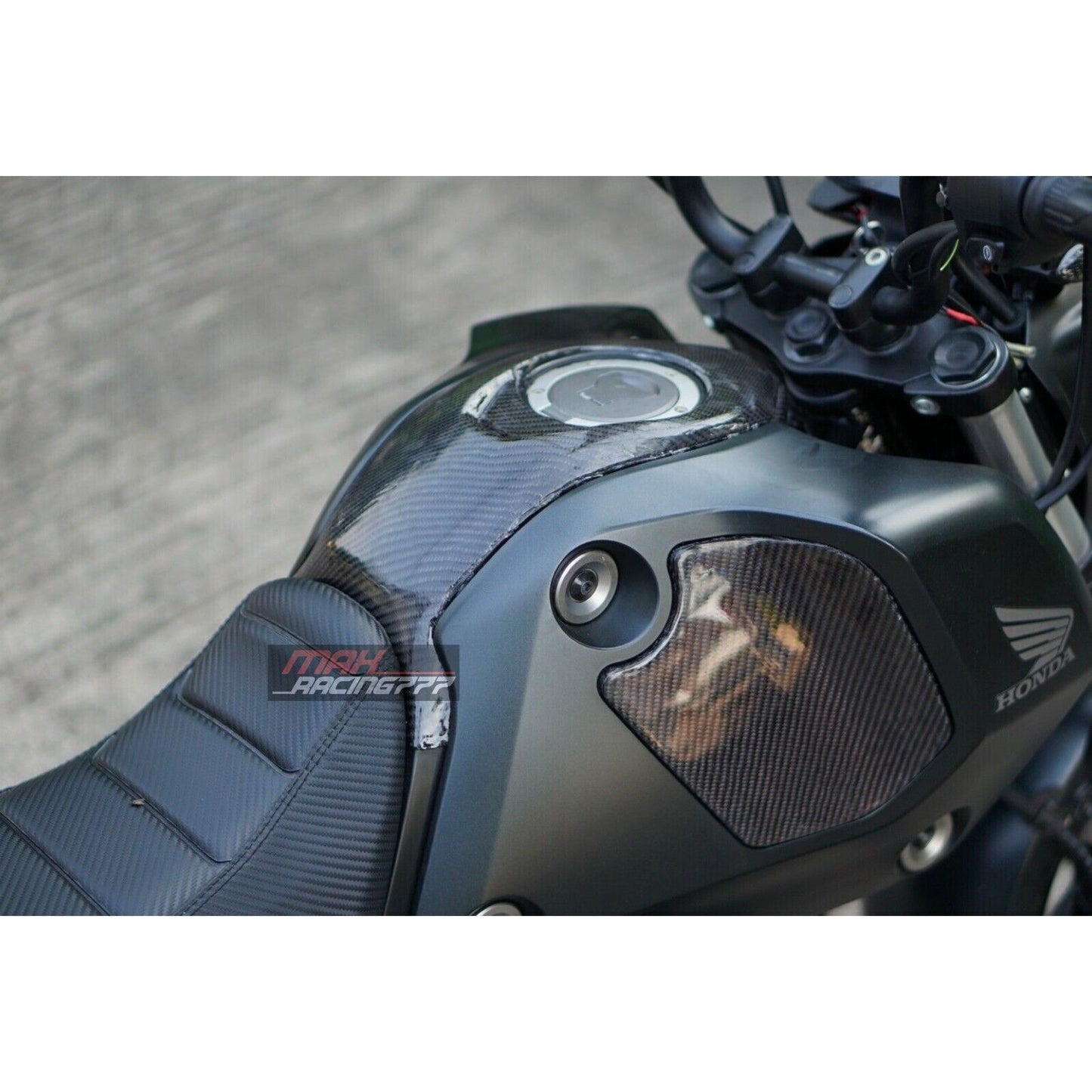 GAS TANK FUEL COVER SHROUD FAIRING  COWLING CARBON FIBER FOR HONDA NEW GROM 2021-2024