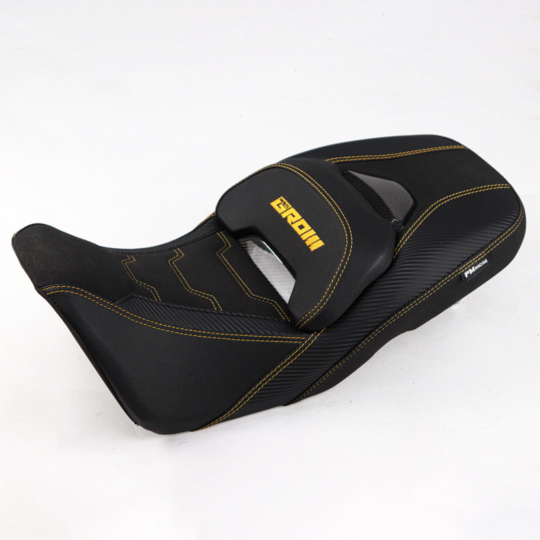 REPLACEMENT DUAL CARBON SEAT STITCH BLACK FIT FOR HONDA GROM125 2021-2025