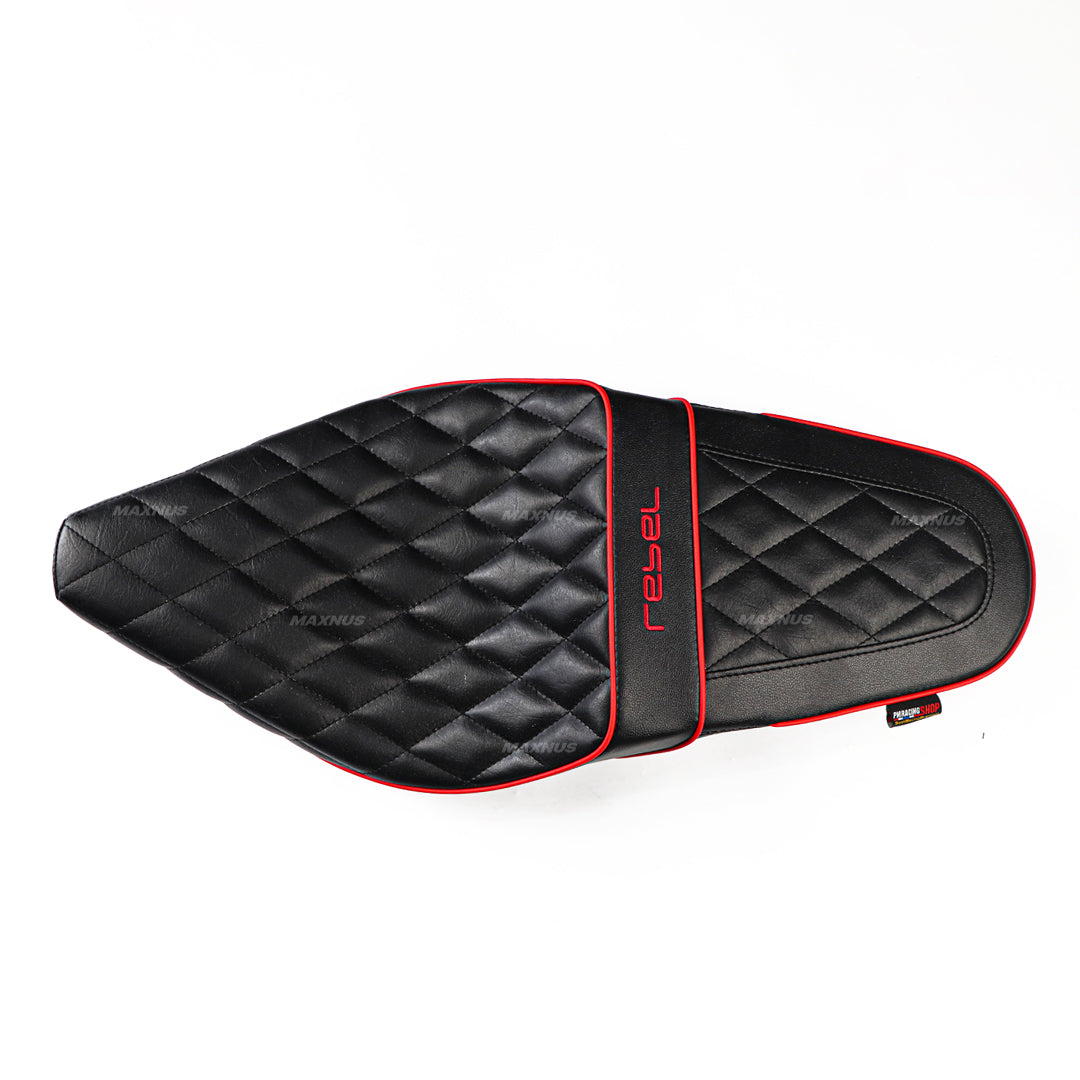 SEAT DOUBLE SADDLE DUAL DRIVER SEATS PAD CUSHION V.6 FOR HONDA REBEL CMX 300&500 2017-2025