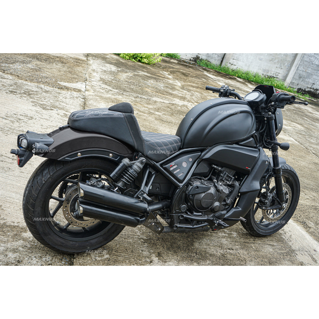 SEAT DOUBLE SADDLE DUAL DRIVER SEATS PAD CUSHION V.12 FOR HONDA REBEL CMX 1100 2021-2025