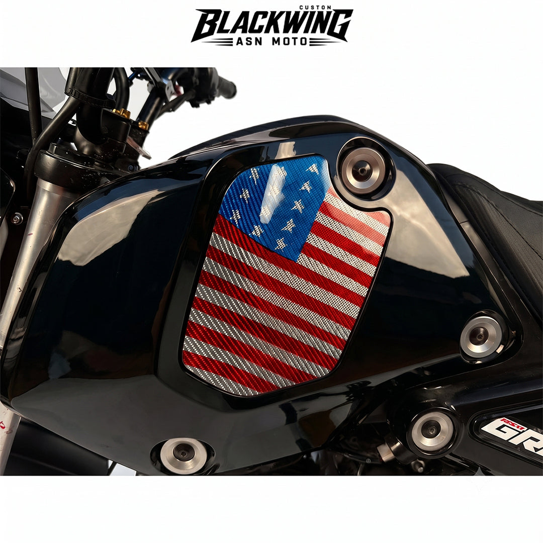 Set 5 Front Fender / Headlight Cover / Rear Cover / Side Frame / Under Fairing Black For Honda Grom 125 2021 - 2024