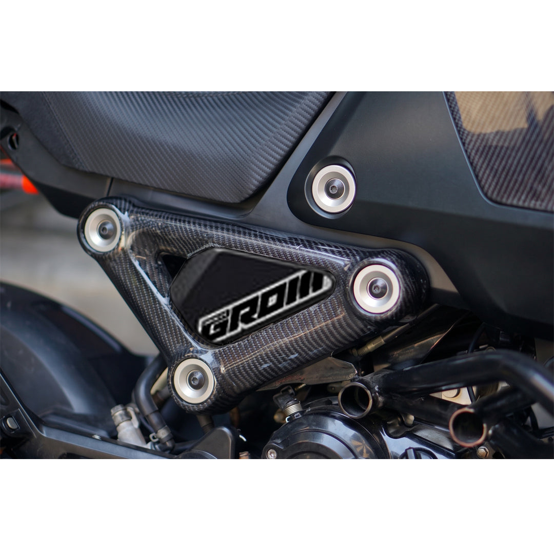 Set Of 5 Piece Frame Body Cover Side Upper Panel Carbon Fiber For Honda Grom 2021-2024