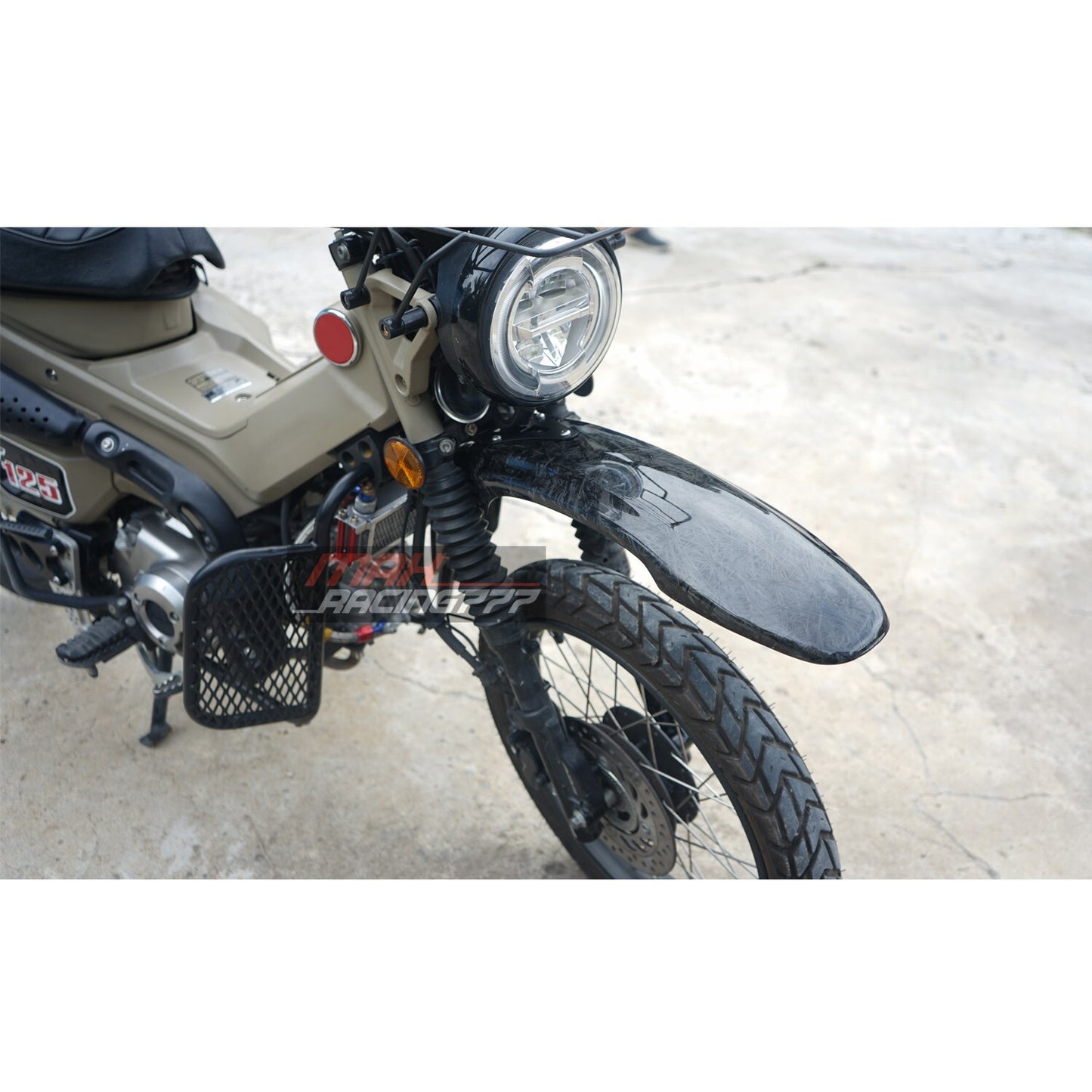 Carbon Long Front Fender Fairing Mud Guard for Honda CT Trail 125 2020-2026