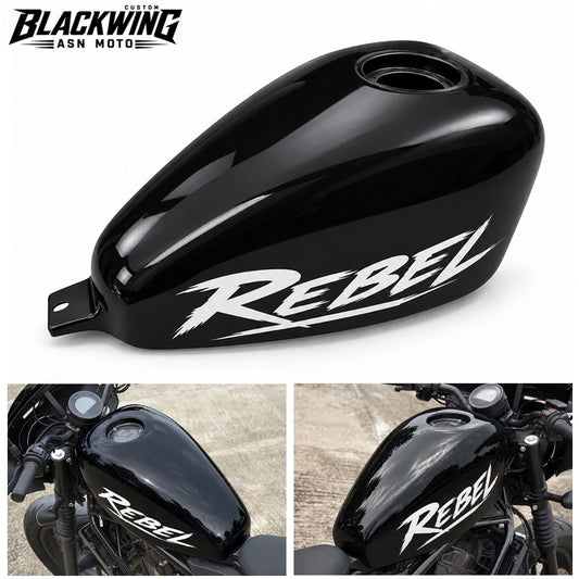 Cover Fuel Oil Tank Gloss Black V.74 Decals for Honda Rebel CMX 300 500 2017–2026