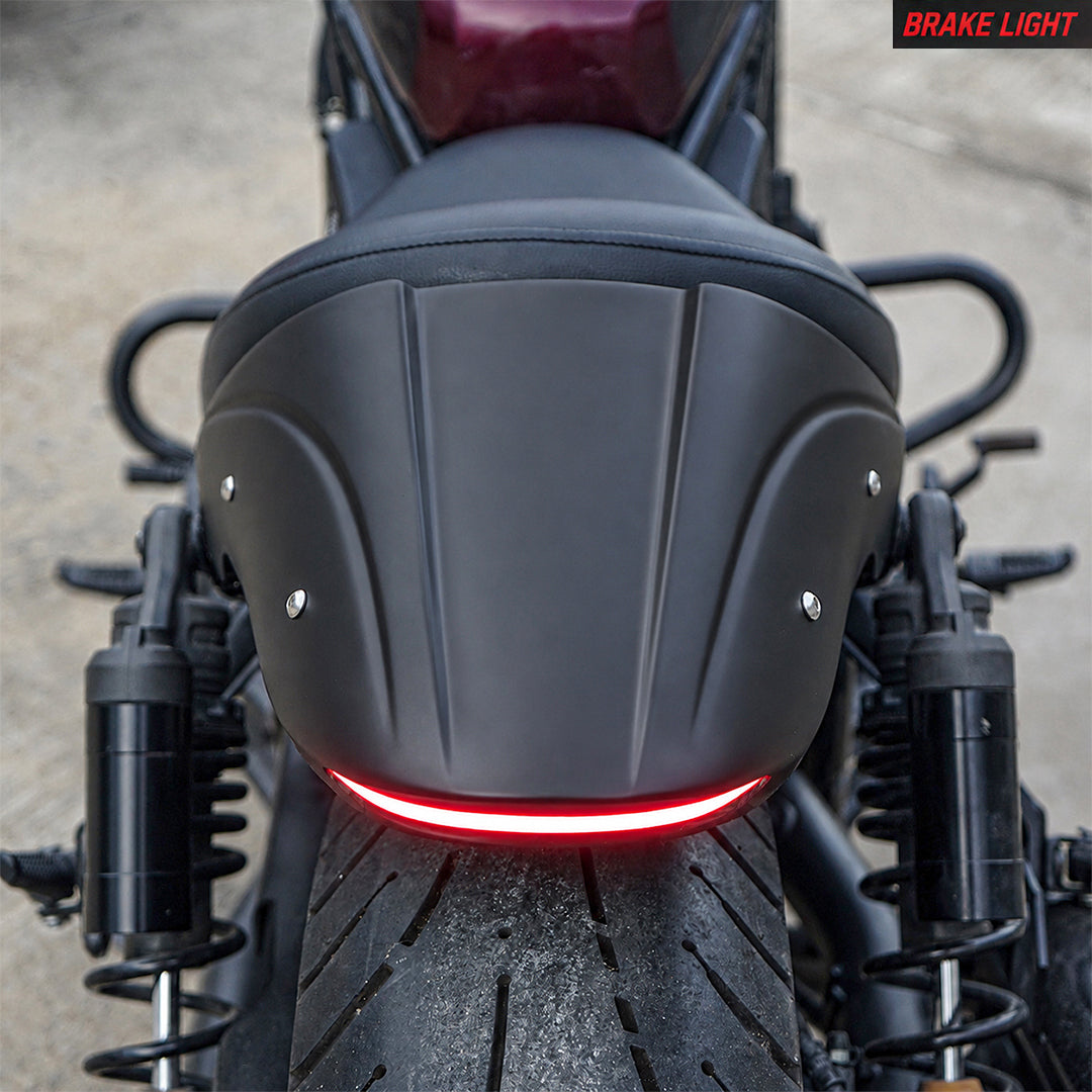 REAR FENDER FAIRING MUD GUARD LED BLACK FOR HONDA REBEL CMX 1100 2021-2025