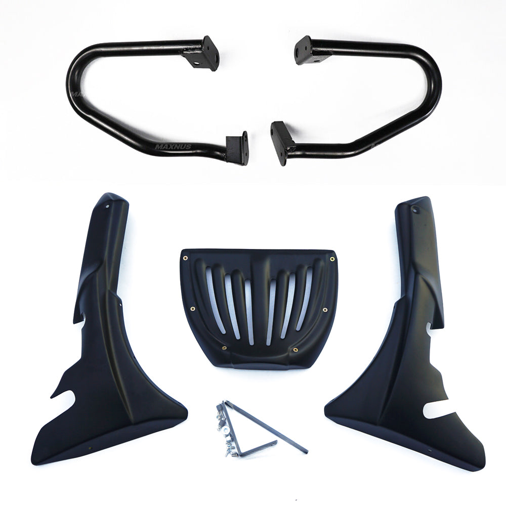 UNDER FAIRING BELLY PAN WITH CRASHBAR MATTE BLACK FOR HONDA REBEL CMX 1100 2020-2025
