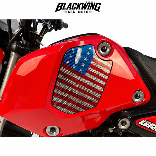 Set 5 Front Fender / Headlight Cover / Rear Cover / Side Frame / Under Fairing Red For Honda Grom 125 2021 - 2024
