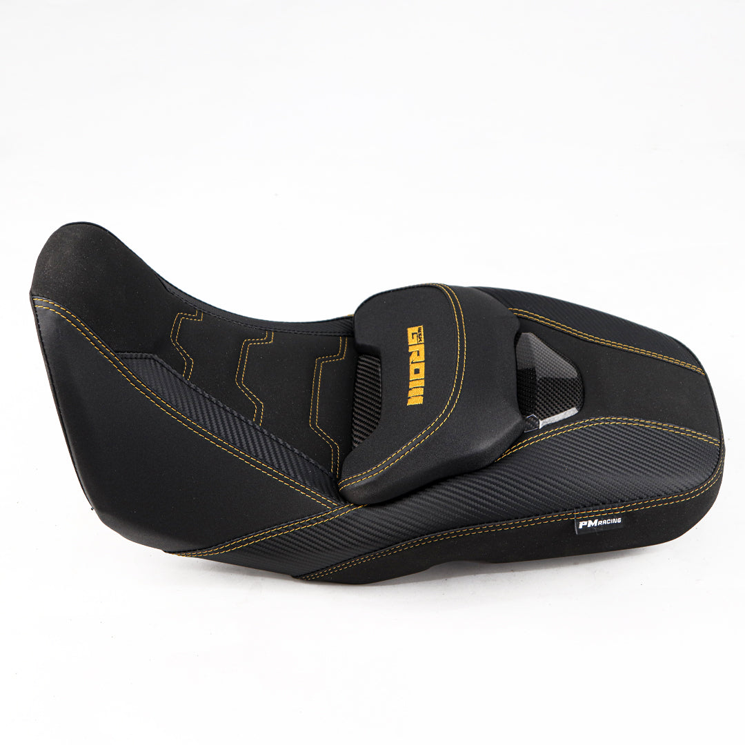 REPLACEMENT DUAL CARBON SEAT STITCH BLACK FIT FOR HONDA GROM125 2021-2025