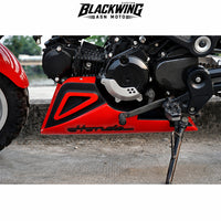 Belly Panel Fairing Frame Guard Cover Trim Red + Logo For Honda Grom 125 2021 - 2026