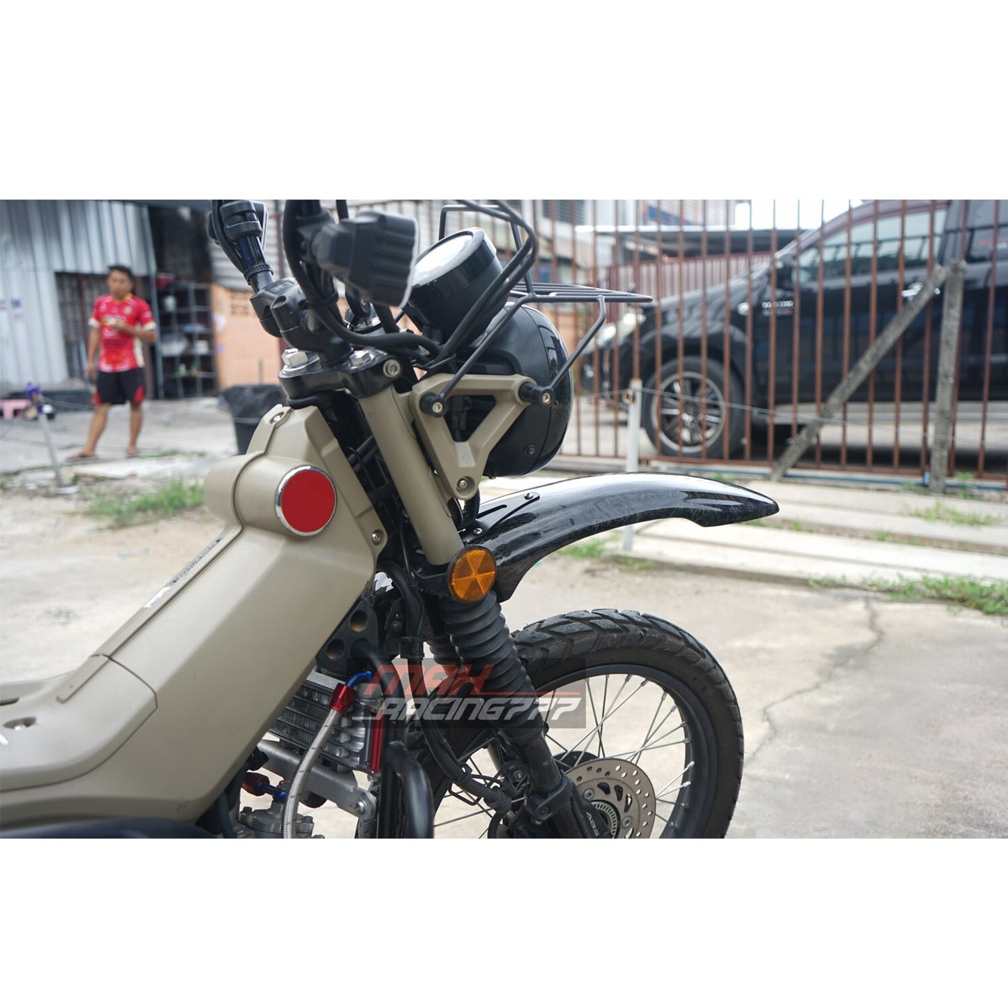 Carbon Long Front Fender Fairing Mud Guard for Honda CT Trail 125 2020-2026