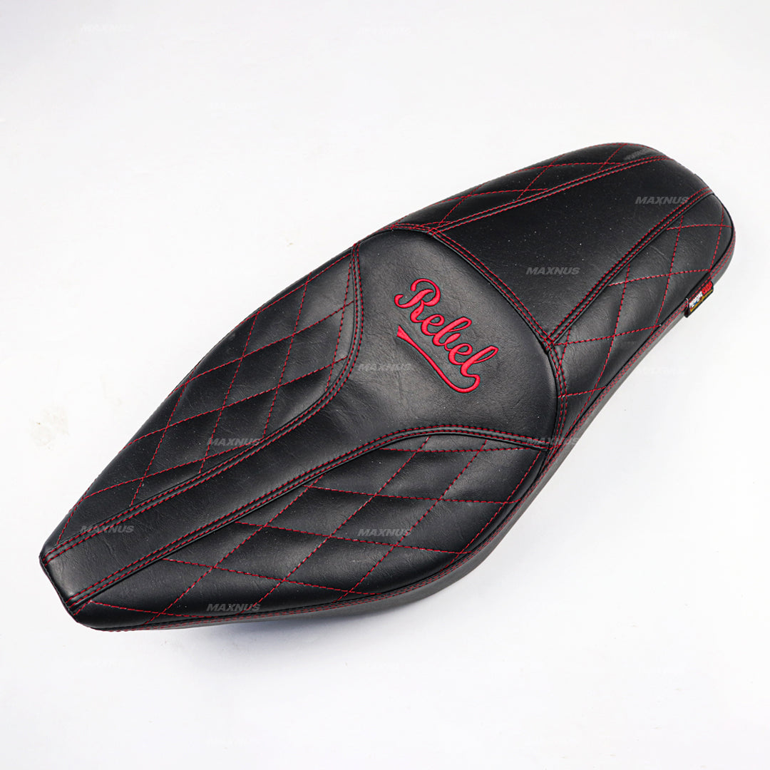 SEAT DOUBLE SADDLE DUAL DRIVER SEATS PAD CUSHION V.4 FOR HONDA REBEL CMX 300&500 2017-2025