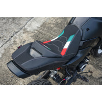 REPLACEMENT DUAL CARBON SEAT STITCH BLACK FIT FOR HONDA GROM125 2021-2025