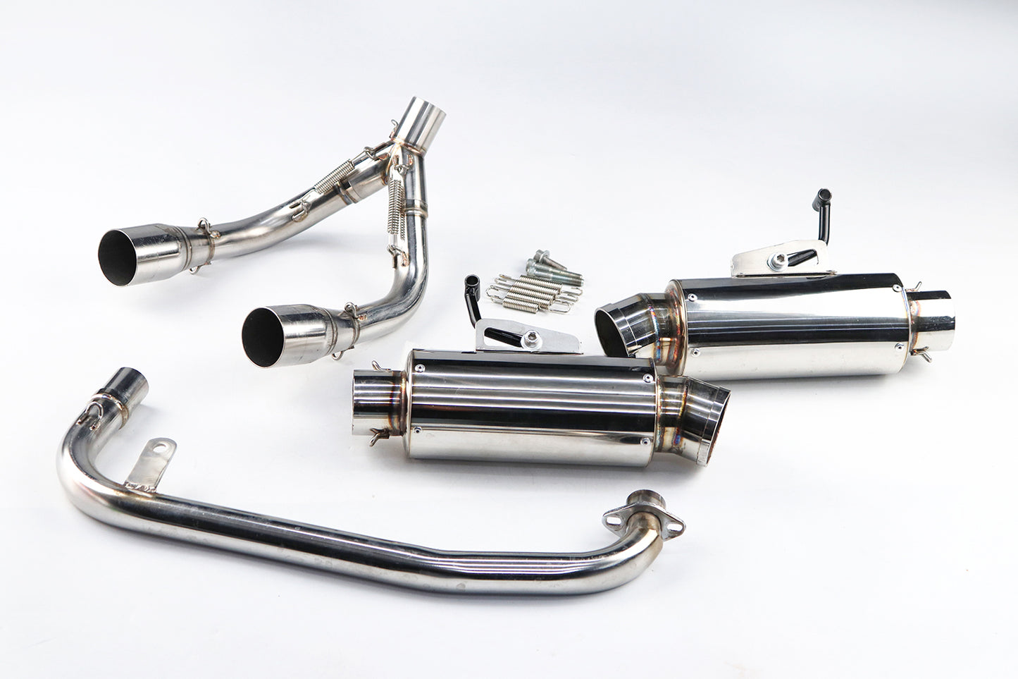 DUAL EXHAUST SYSTEM STAINLESS PIPE MUFFLER FOR HONDA GROM 125 2021-2025
