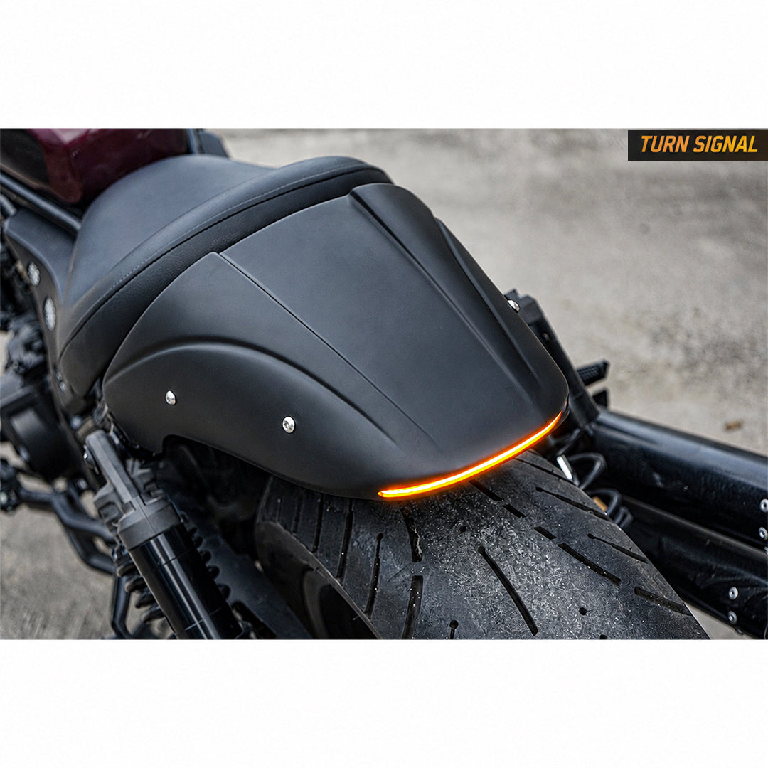 REAR FENDER FAIRING MUD GUARD LED BLACK FOR HONDA REBEL CMX 1100 2021-2025