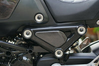 Set Of 4 Piece Frame Body Cover Side Upper Panel Carbon Fiber For Honda Grom 2021-2024