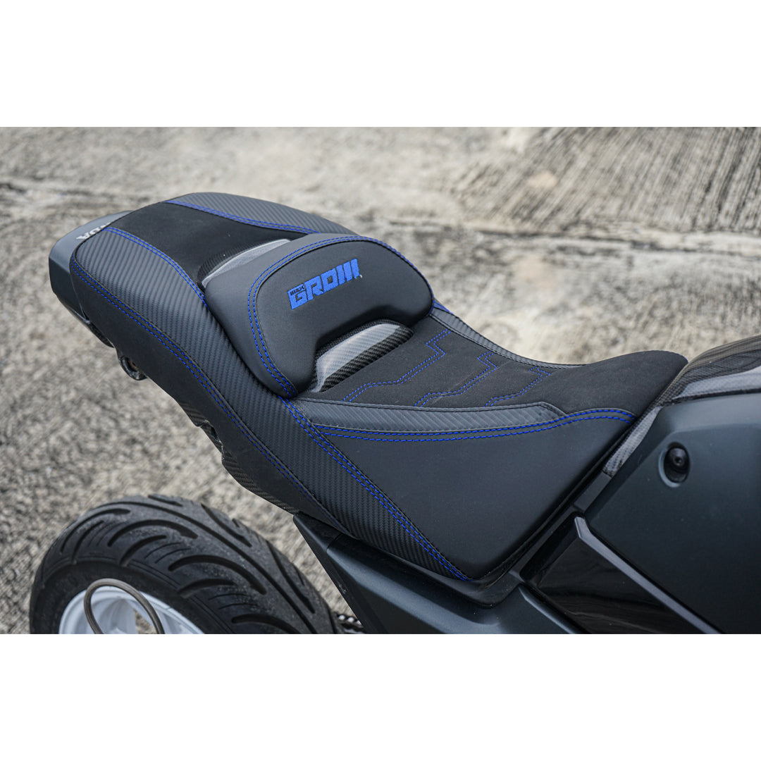 REPLACEMENT DUAL CARBON SEAT STITCH BLACK FIT FOR HONDA GROM125 2021-2025