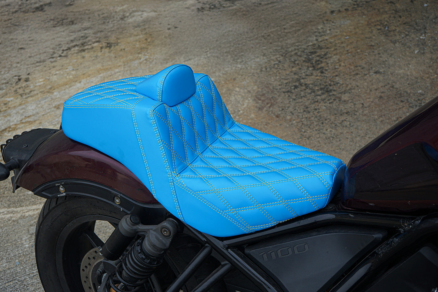 SEAT CUSHION BACKREST REPLACEMENT PINK THREAD V.32 FOR HONDA REBEL CMX 1100 2021-2025