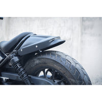 REAR FENDER FAIRING + LICENSE PLATE BLACK  FOR HONDA REBEL CMX 300&500 2017-2025