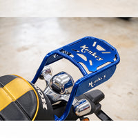 Blue Crash Bar Engine Guard & Rear Luggage Rack Kit Honda Monkey Z125 2018-2026
