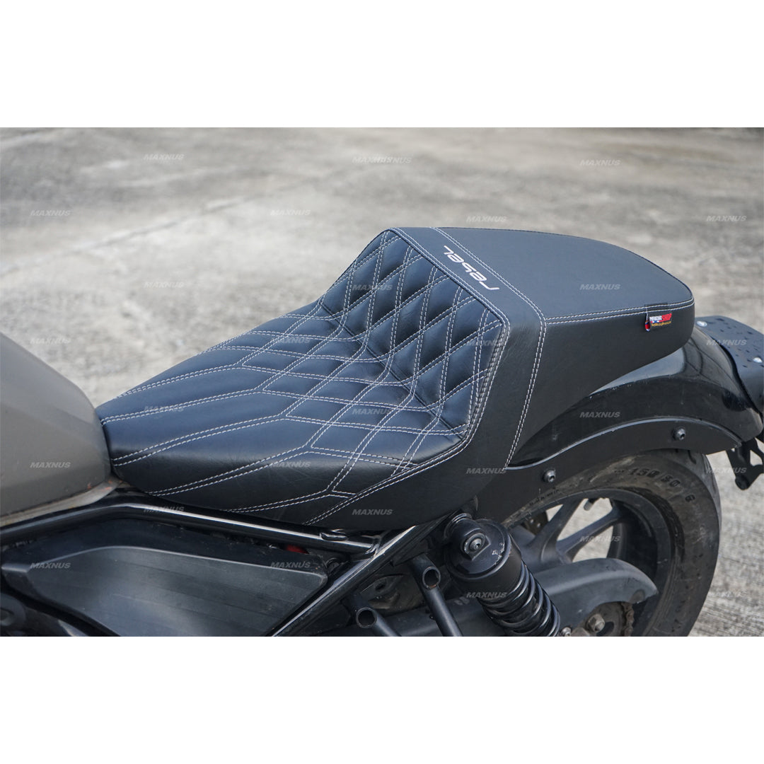 SEAT DOUBLE SADDLE DUAL DRIVER SEATS PAD CUSHION V.21 FOR HONDA REBEL CMX 300&500 2017-2025