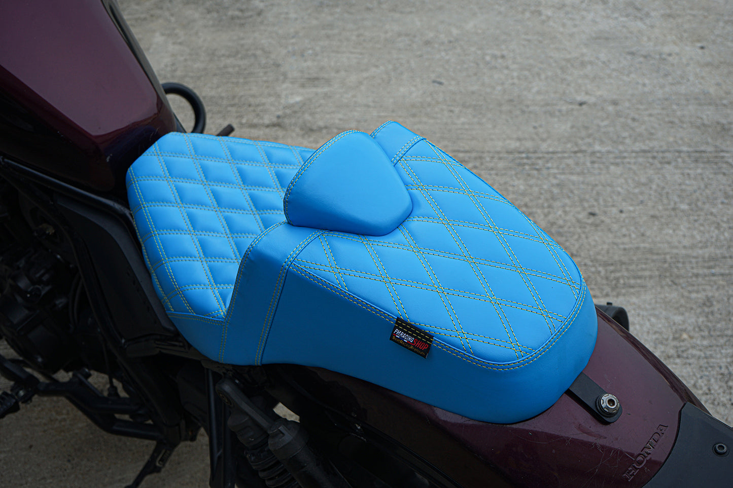 SEAT CUSHION BACKREST REPLACEMENT PINK THREAD V.32 FOR HONDA REBEL CMX 1100 2021-2025