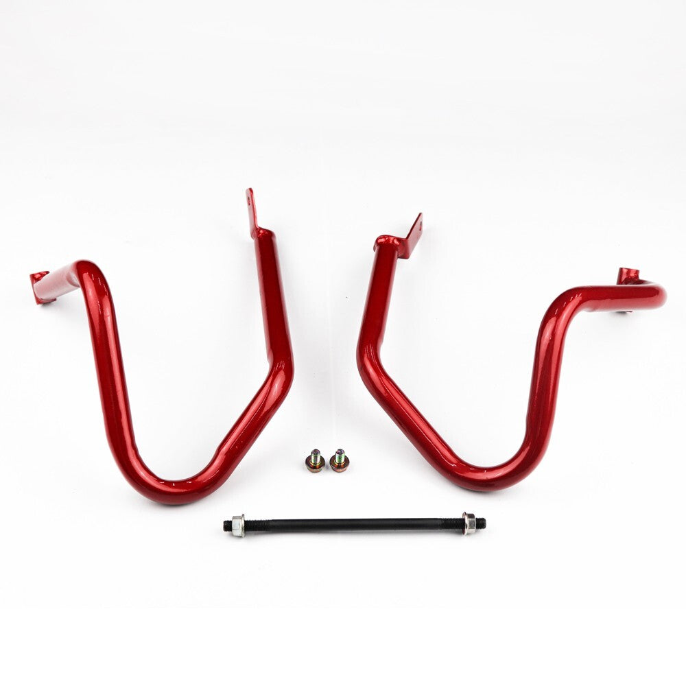 Crash Bar Engine Guard & Rear Luggage Rack Kit Honda Monkey 125 2018-2026 Red