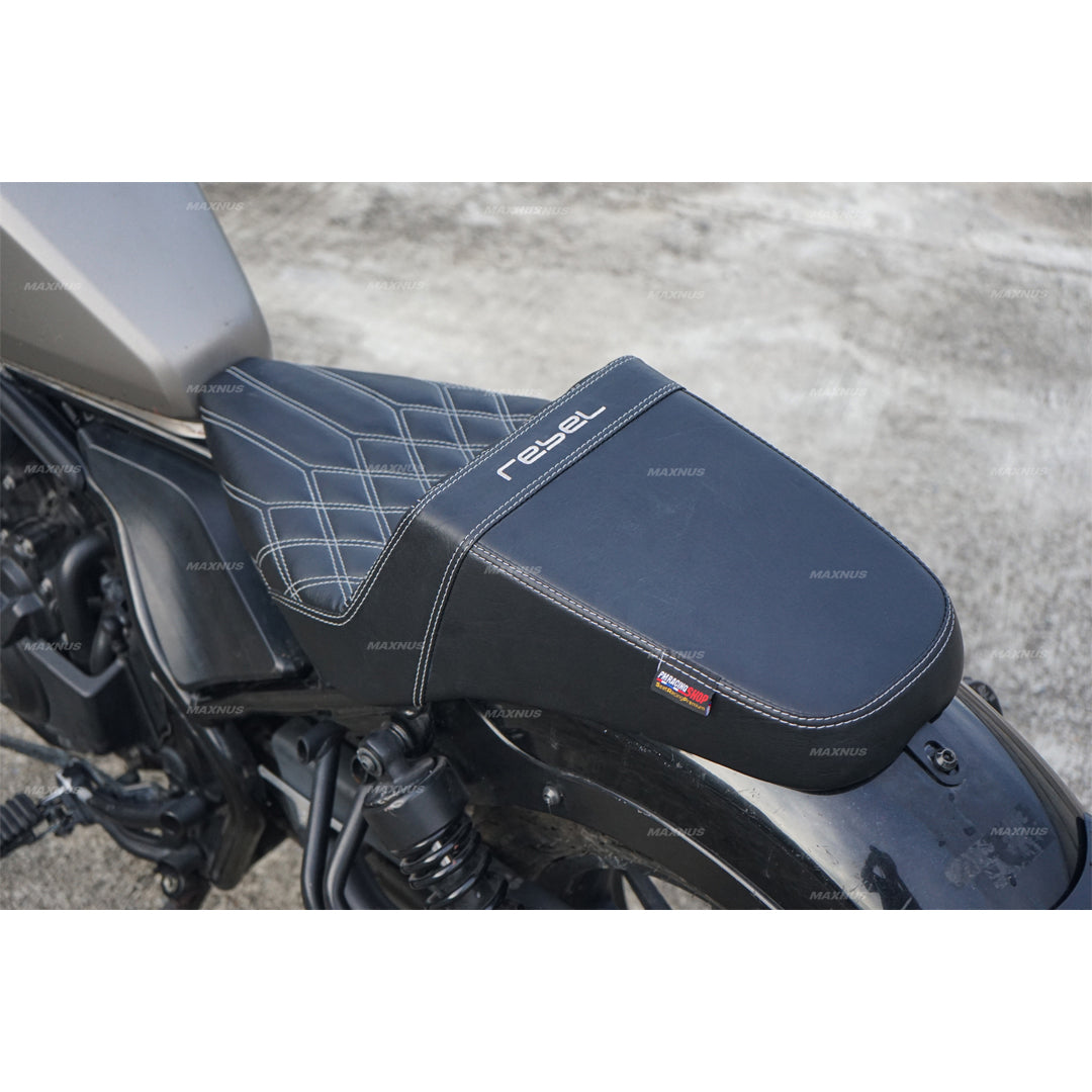 SEAT DOUBLE SADDLE DUAL DRIVER SEATS PAD CUSHION V.21 FOR HONDA REBEL CMX 300&500 2017-2025