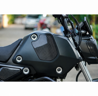 Frame Body R+L Cover Side Upper Panel Carbon Fiber For Honda Grom 2021-2024