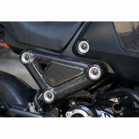 Frame Body R+L Cover Side Upper Panel Carbon Fiber For Honda Grom 2021-2024