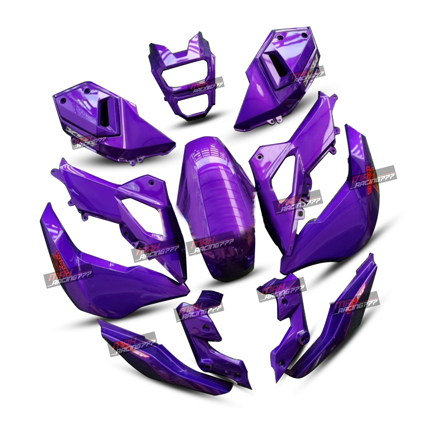 PURPLE FAIRING SET + DECALS FOR HONDA GROM MSX SF 125 2016-2020