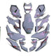 GRAY PEAL FAIRING SET + DECALS FOR HONDA GROM MSX SF 125 2016-2020