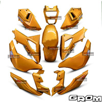 CARBON ORANGE FAIRING SET + DECALS FOR HONDA GROM MSX SF 125 2016-2020