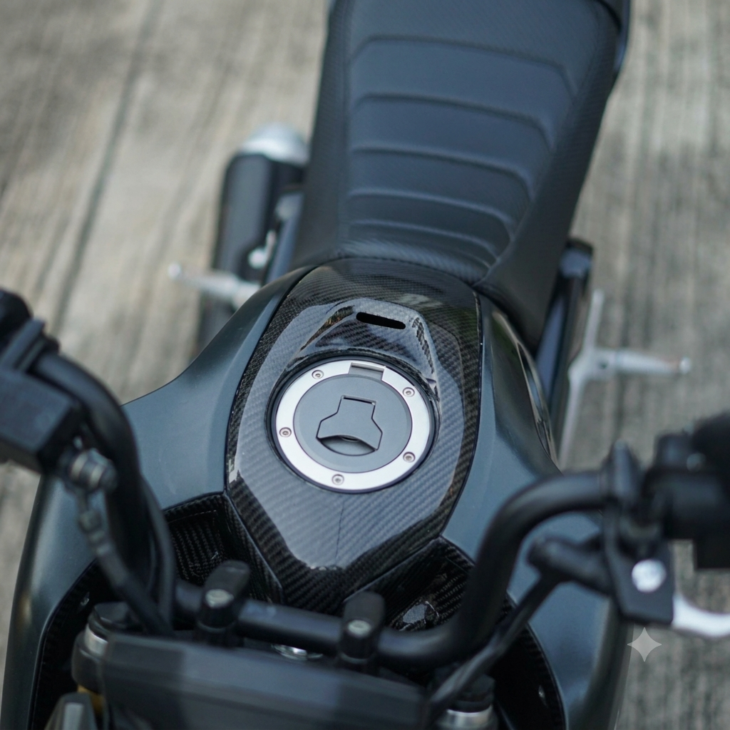ホンダ グロム 2021-2024用 ガソリンタンク 燃料カバー シュラウド フェアリング カウル カーボンファイバー