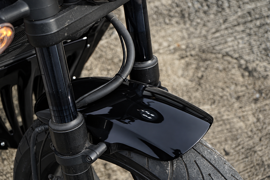 ホンダ レブル CMX 300 500 (2017-2026)用 ショートフロントフェンダーフェアリングマッドガード グロスブラック