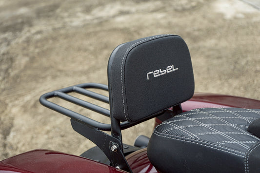 SISSY BAR BACKEST WITH LUGGAGE PAD & RACK SUPPORT FOR HONDA REBEL 1100 2021-2025