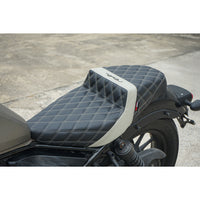 SEAT DOUBLE SADDLE DUAL DRIVER SEATS PAD CUSHION V.18 FOR HONDA REBEL CMX 300&500 2017-2025