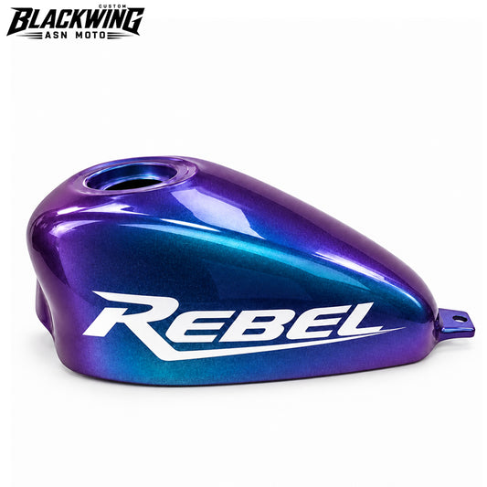 Cover Fuel Oil Tank Blue Effect Fairing V.72 for Honda Rebel CMX 300 & CMX 500 (2017–2026)