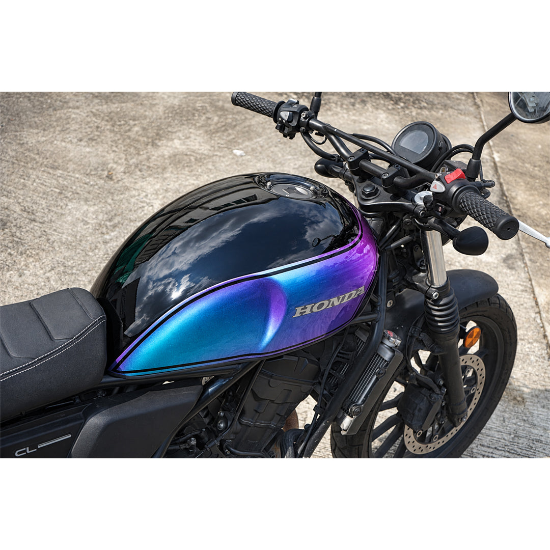 ครอบถังน้ำมันเชื้อเพลิง ลาย Black/Purple Effect V.21 สำหรับ Honda SCL CL 300 500 ปี 2023-2026