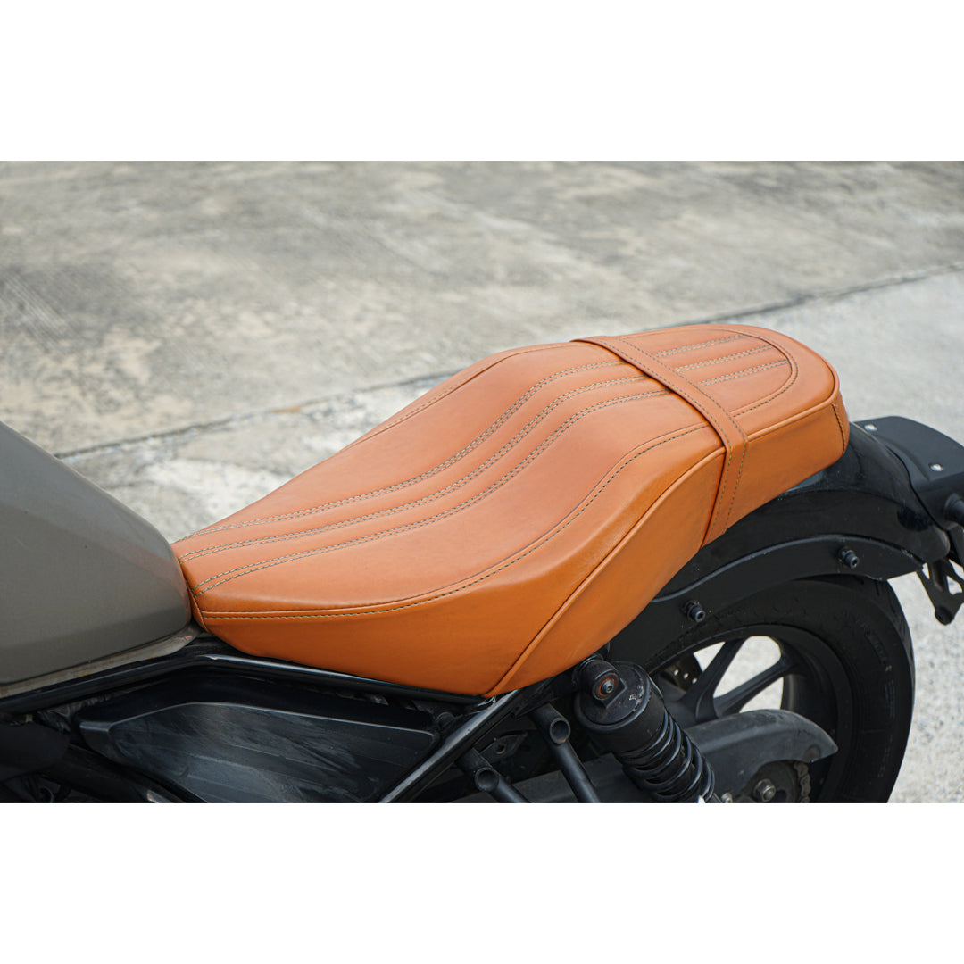 SEAT DOUBLE SADDLE DUAL DRIVER SEATS PAD CUSHION V.23 FOR HONDA REBEL CMX 300&500 2017-2025