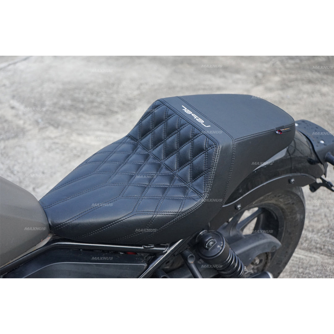 SEAT DOUBLE SADDLE DUAL DRIVER SEATS PAD CUSHION V.12 FOR HONDA REBEL CMX 300&500 2017-2025
