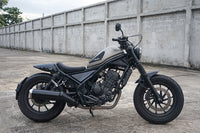 SHORT FRONT FENDER FAIRING MUD GUARD GLOSS BLACK FOR HONDA REBEL CMX 300 500 2017-2025