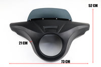 Front Batwing Fairing Windshield Matte Black Honda Rebel CMX 300 (2020-2024)