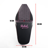 SEAT CUSHION BACKREST REPLACEMENT PINK THREAD V.19 FOR HONDA REBEL CMX 1100 2021-2025