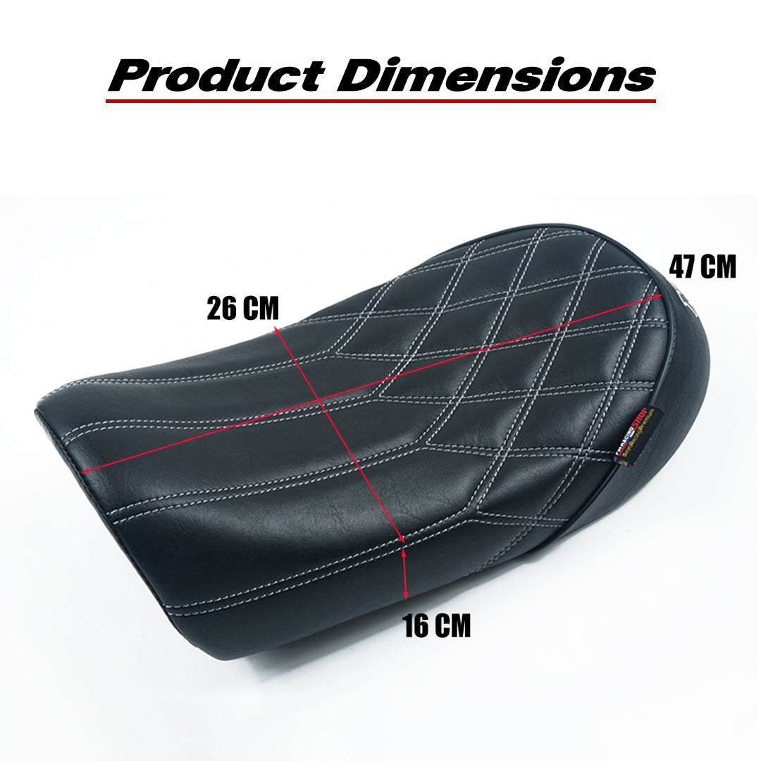 REPLACEMENT SEAT CAFE RACER BLACK V.1 FOR HONDA Z125 MONKEY 125 2018-2025
