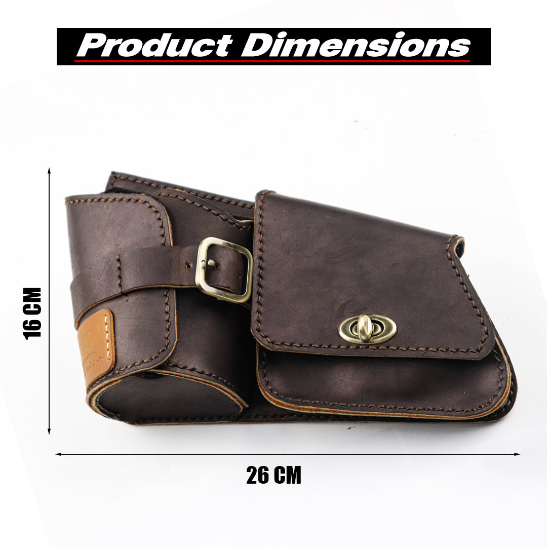 Multipurpose Leather Bag Brown FIT FOR Honda rebel cmx 300-500 2017-2025