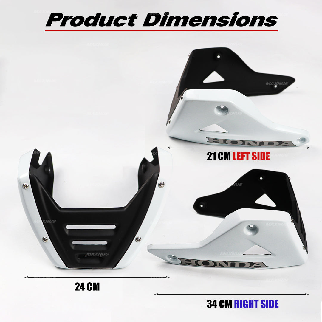 BELLY PAN UNDER FAIRING GUARD FRAME BLACKWING FOR HONDA MSX 125 GROM 125 2013-2015